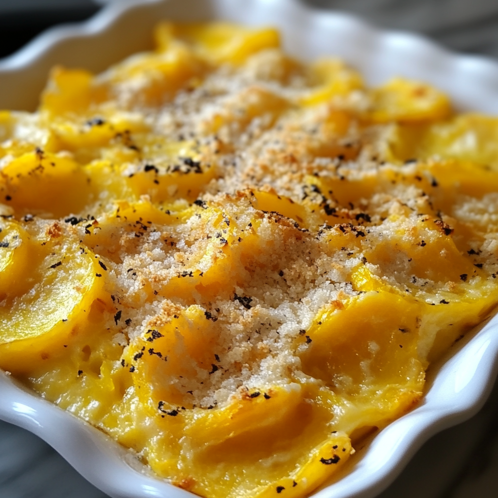 Recipe preparation for Yellow Squash Casserole Recipe