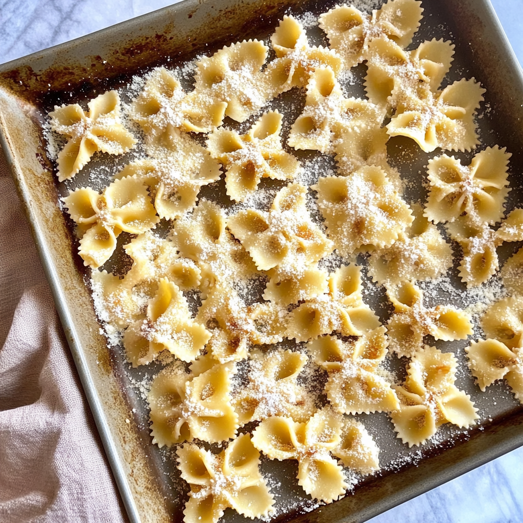 Recipe preparation for Pasta Chips