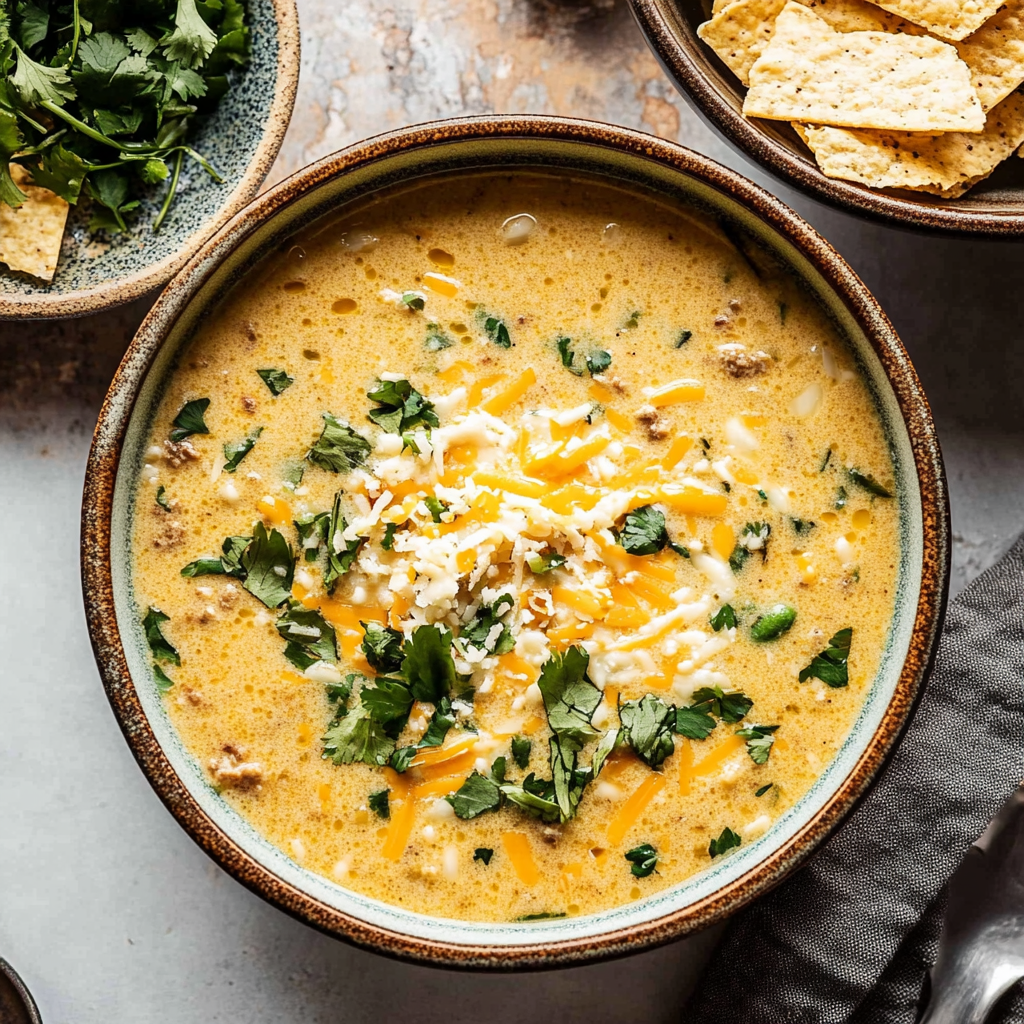 Recipe preparation for Chili Relleno Soup