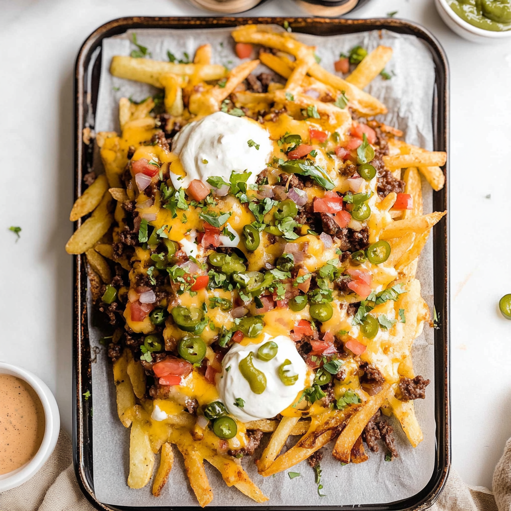 Recipe preparation for Carne Asada Fries