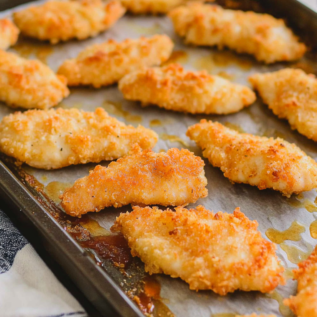 Recipe preparation for Ritz Chicken Tenders