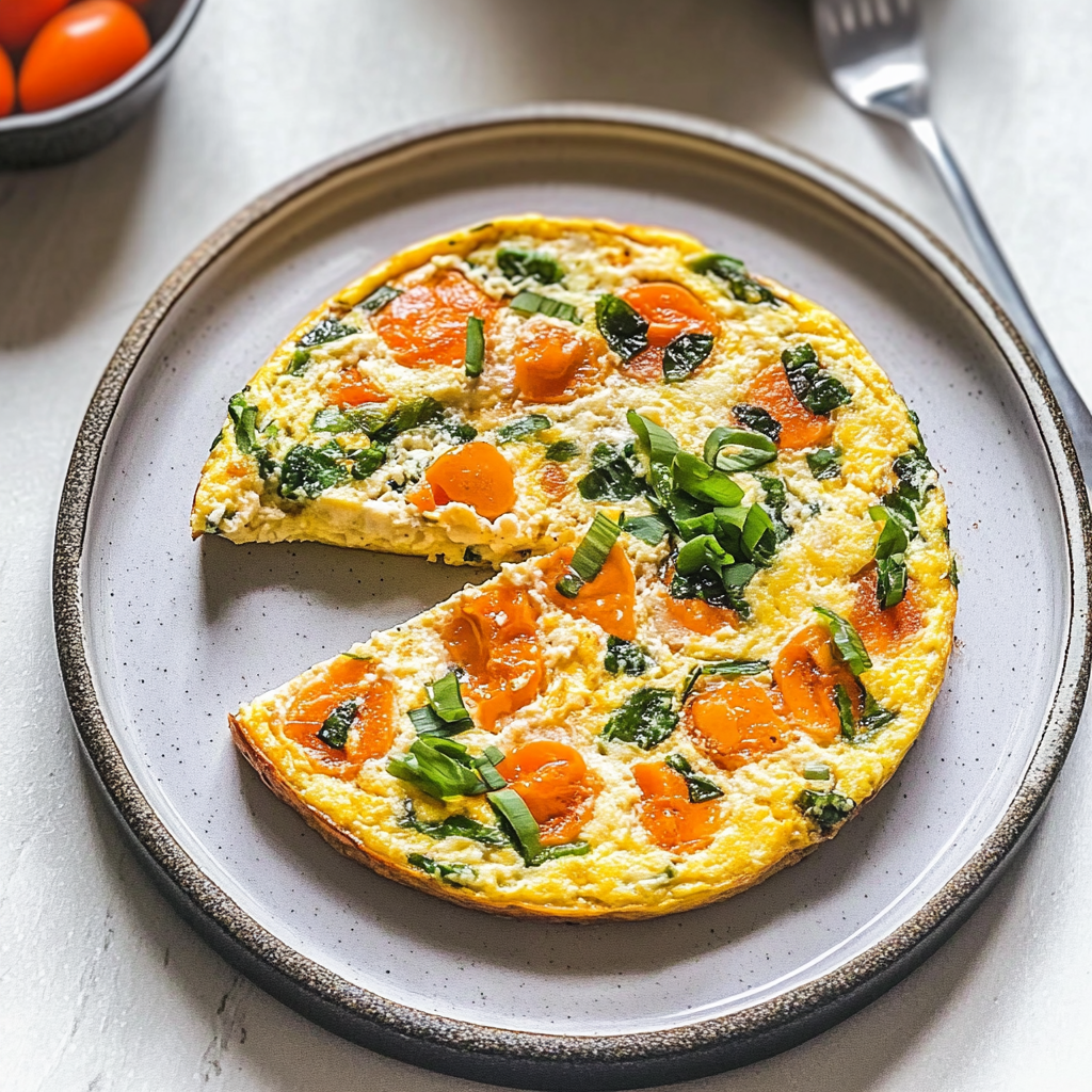 Recipe preparation for Egg White Frittata