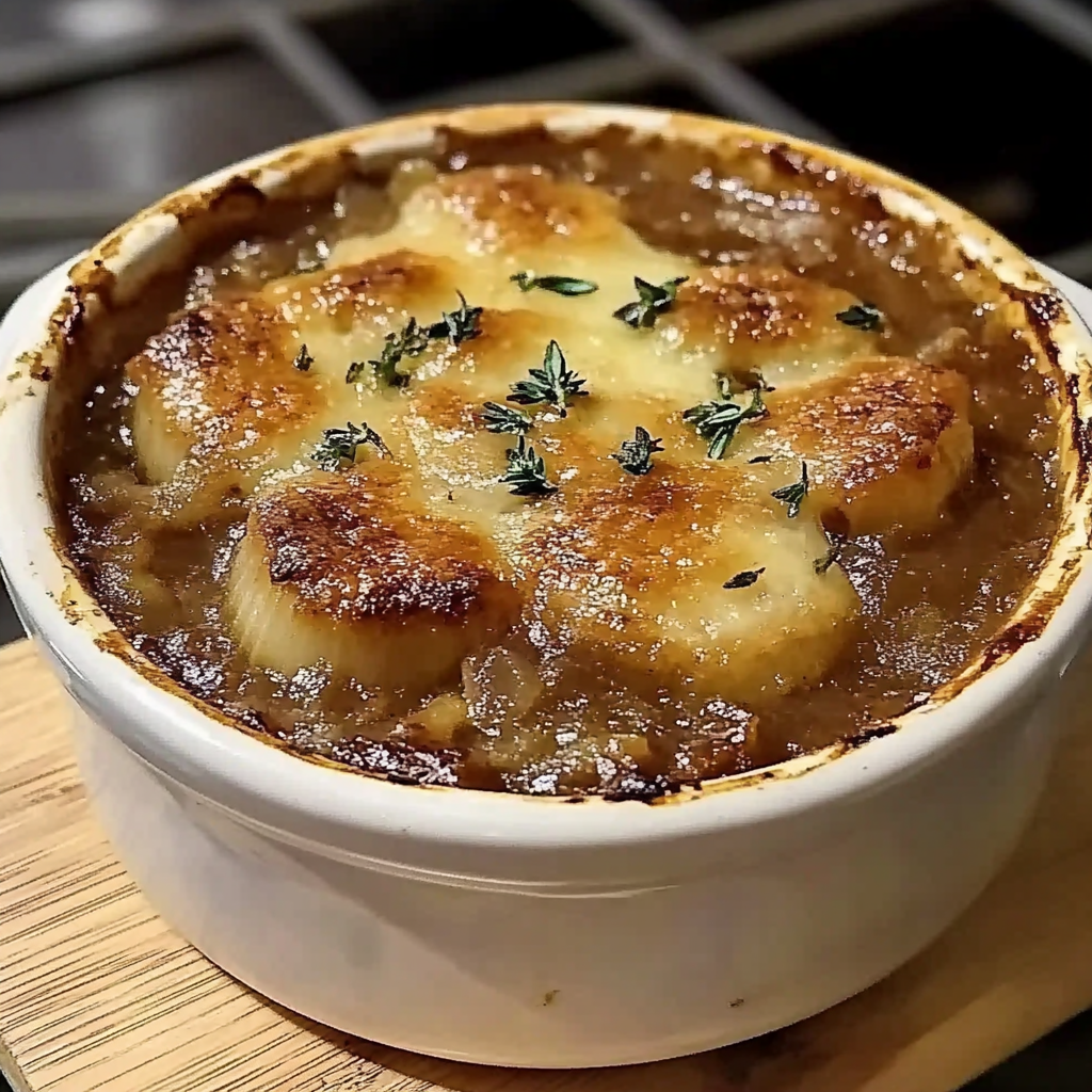 Recipe preparation for French Onion Soup