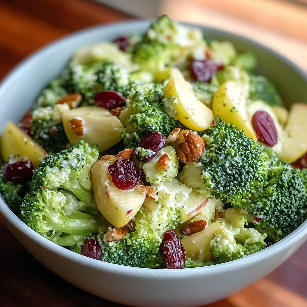 Recipe preparation for Honeycrisp Apple Broccoli Salad
