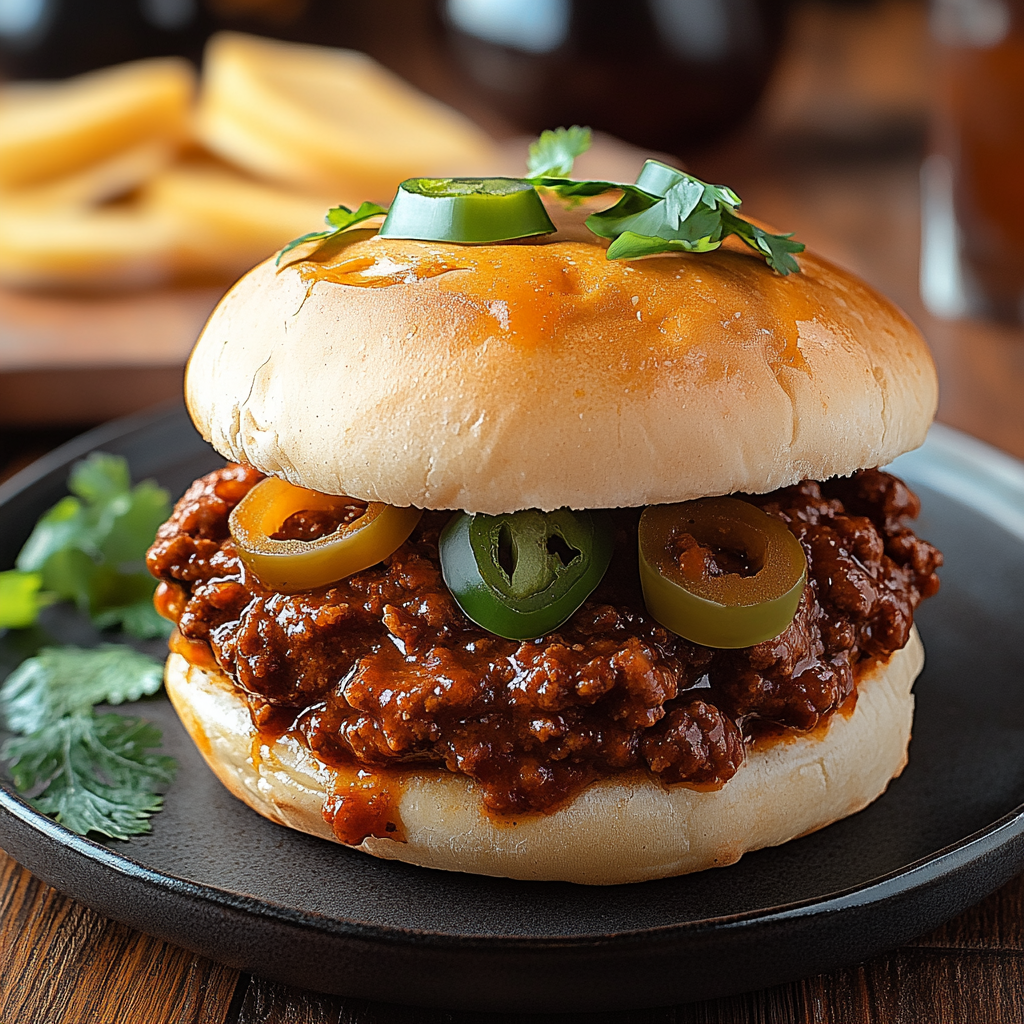 Recipe preparation for Beef Chorizo and Beer Sloppy Joes