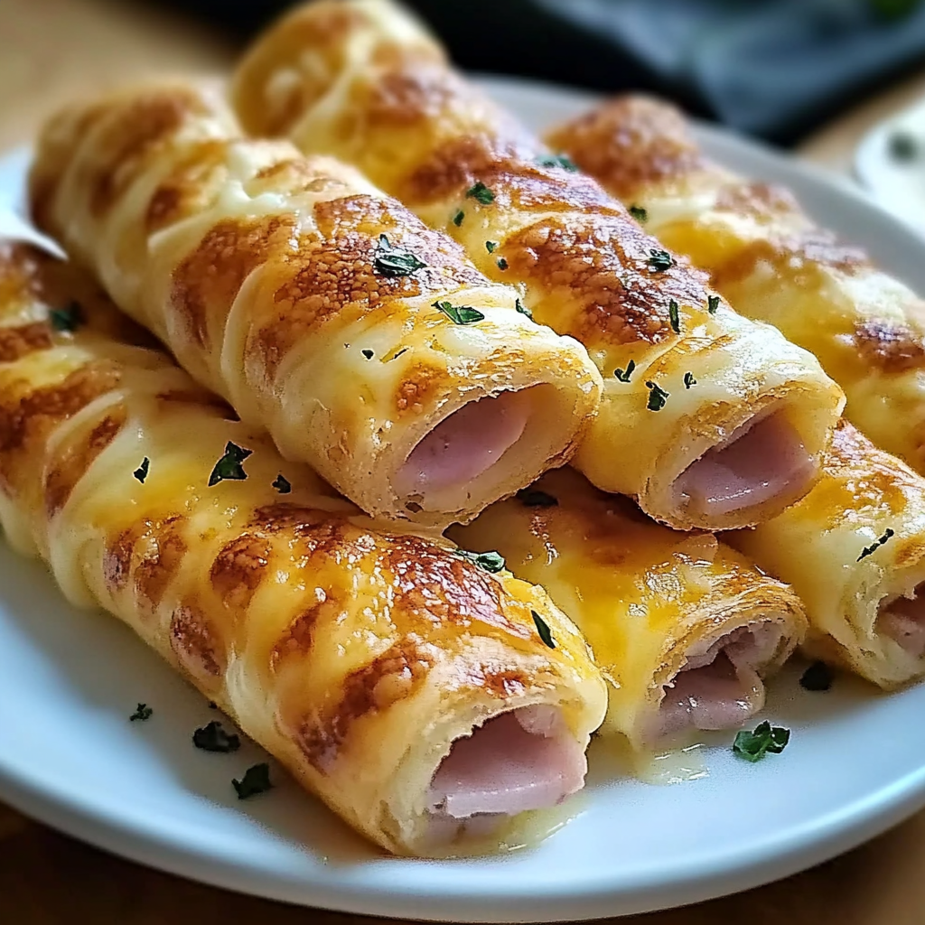 Recipe preparation for Ham and Cheese Sticks