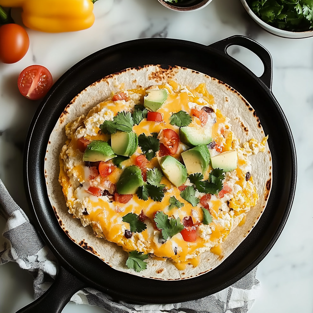 Recipe preparation for High-Protein Breakfast Burrito