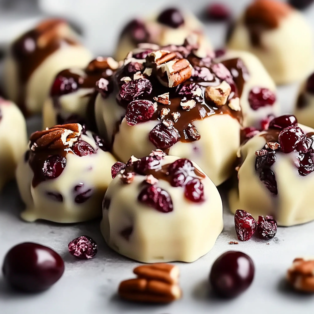 Recipe preparation for White Chocolate Cranberry Pecan Clusters