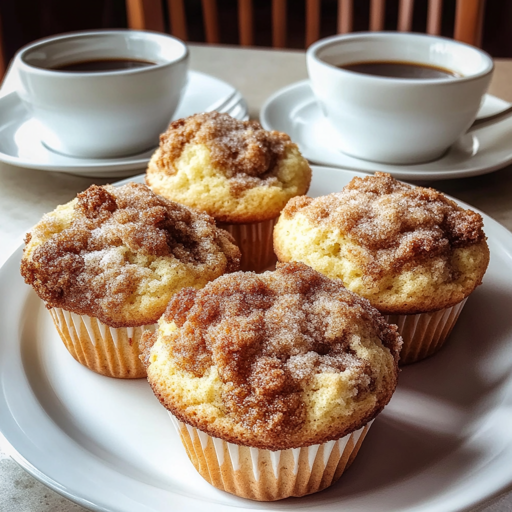 Recipe preparation for Coffee Cake Muffins