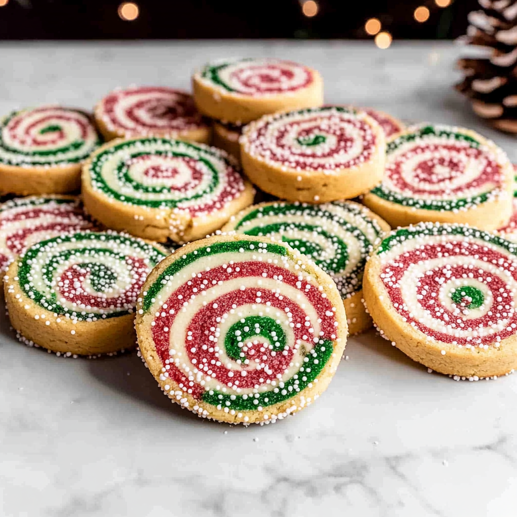 Recipe preparation for Christmas Pinwheel Cookies