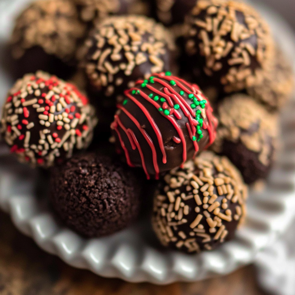 Recipe preparation for 5 Ingredient Amaretto Truffles