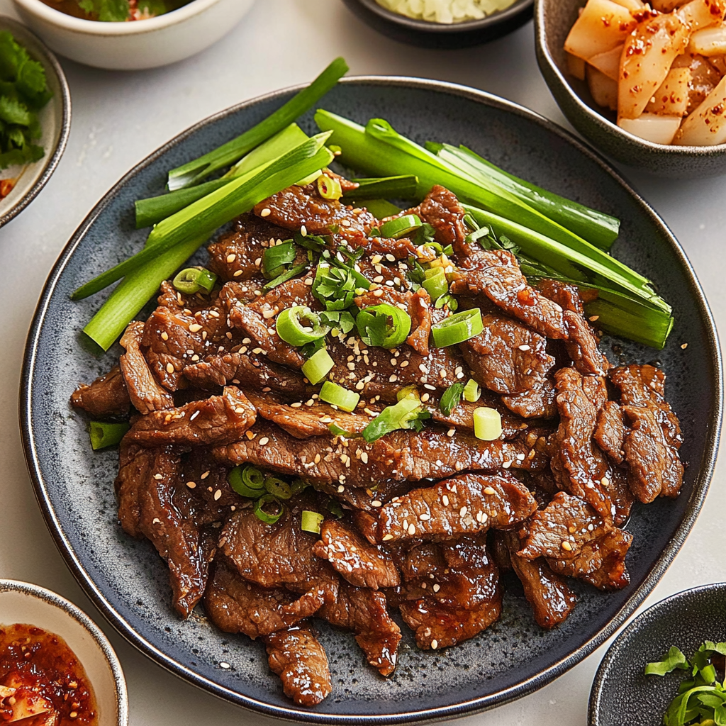 Recipe preparation for Korean Beef Bulgogi