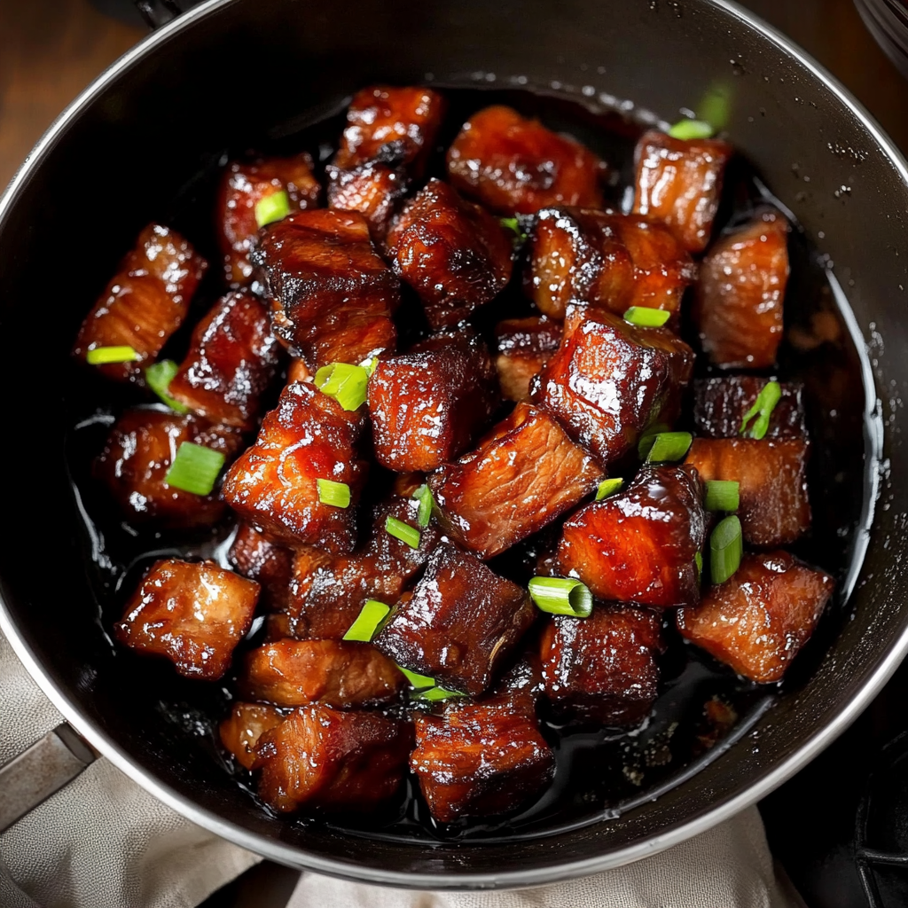 Recipe preparation for Sticky Chinese Pork Belly