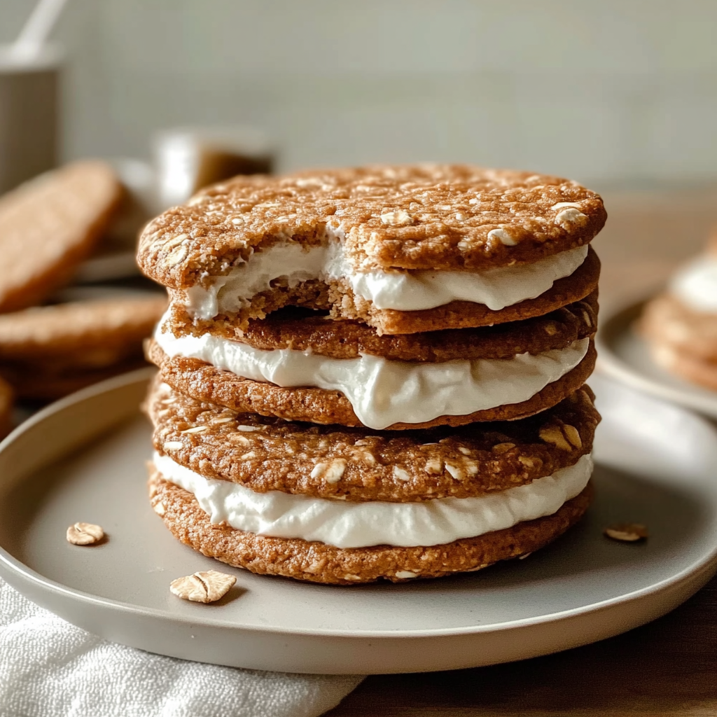 Recipe preparation for Oatmeal Cream Pies