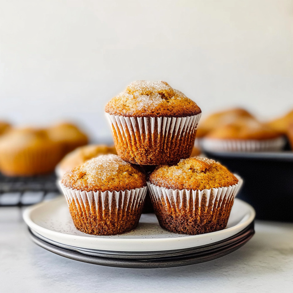 Recipe preparation for Cinnamon Sugar Pumpkin Muffins