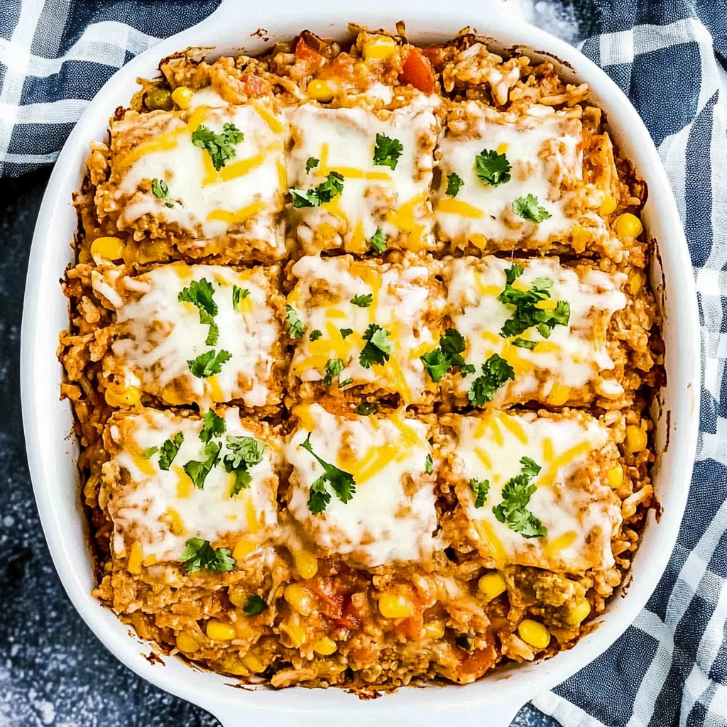 Recipe preparation for Chicken Enchilada Rice Casserole