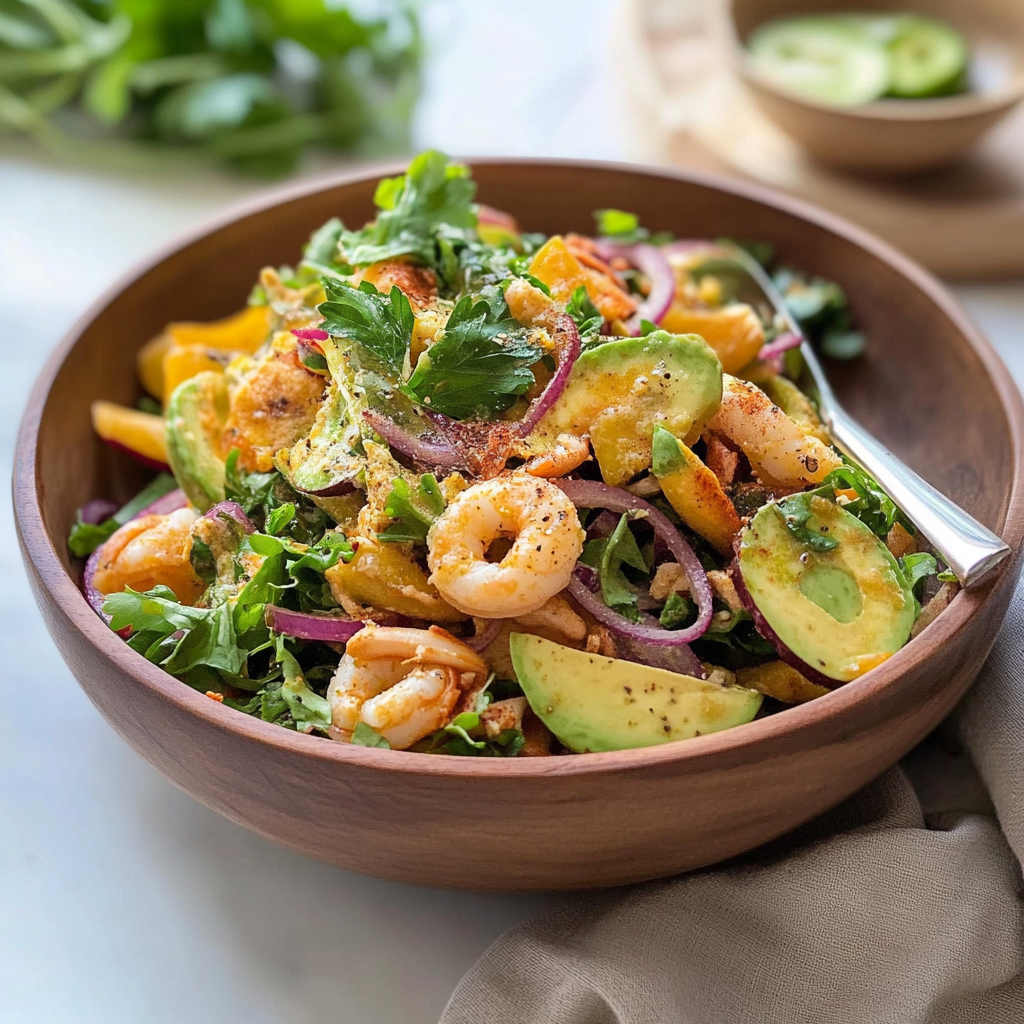 Recipe preparation for Baby Calamari Garden Salad