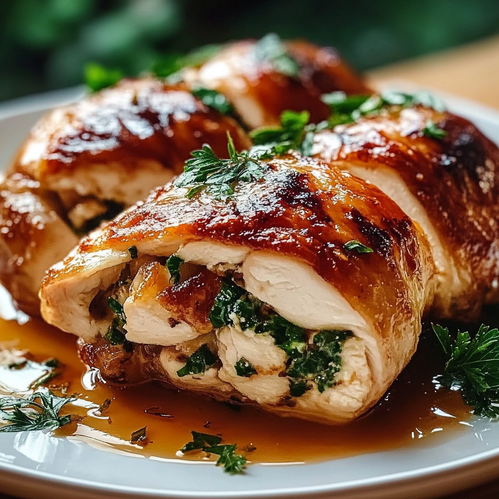 Recipe preparation for Stuffed Chicken