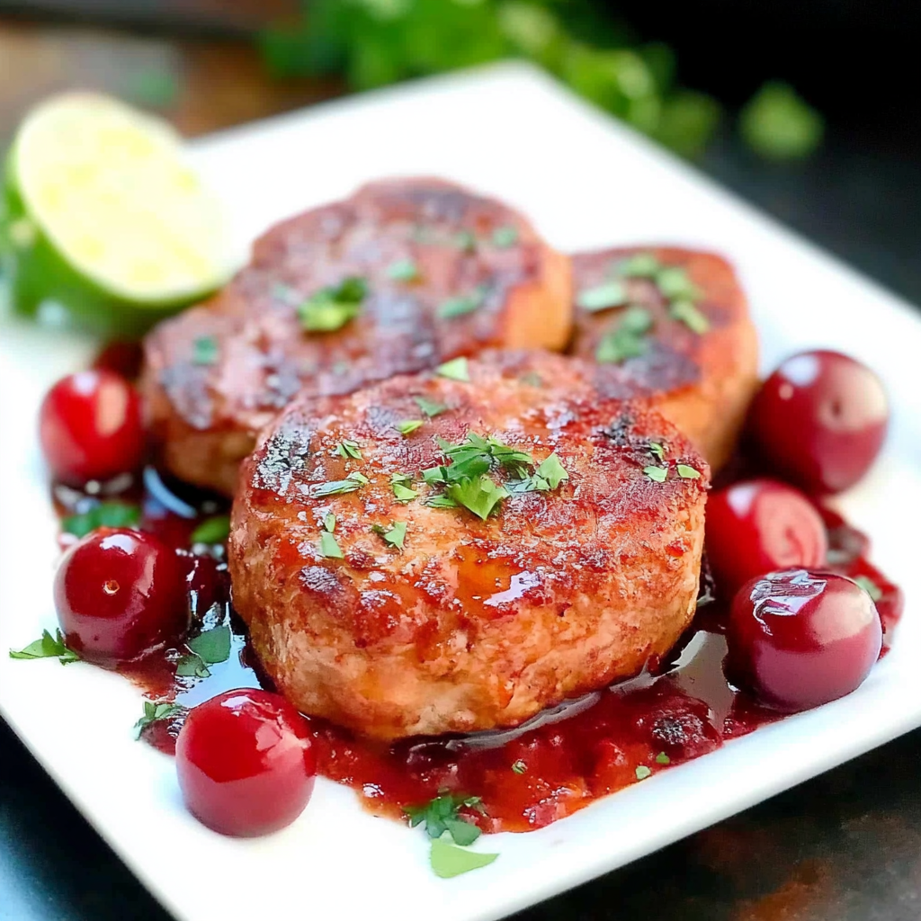 Recipe preparation for Cherry Pork Chops