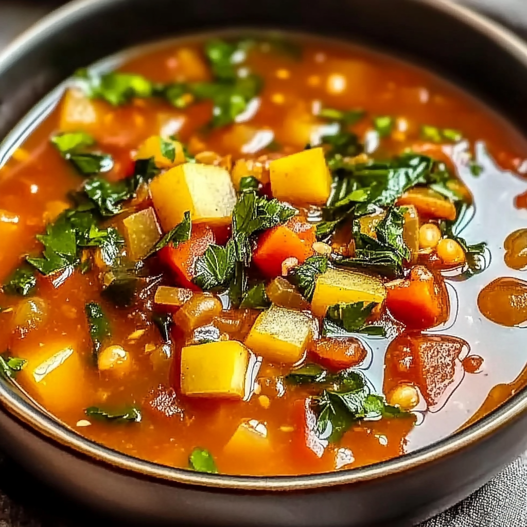 Recipe preparation for Nourishing High-Protein Vegetable Soup