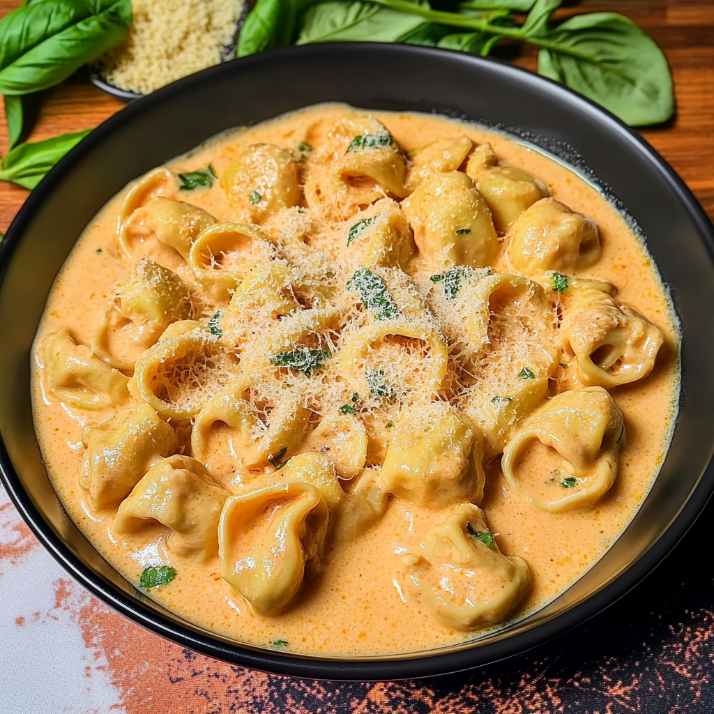Recipe preparation for CrockPot Chicken Tortellini
