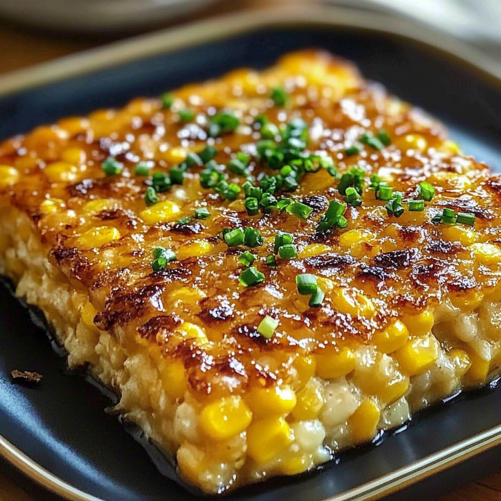 Recipe preparation for Honey-Glazed Corn Casserole