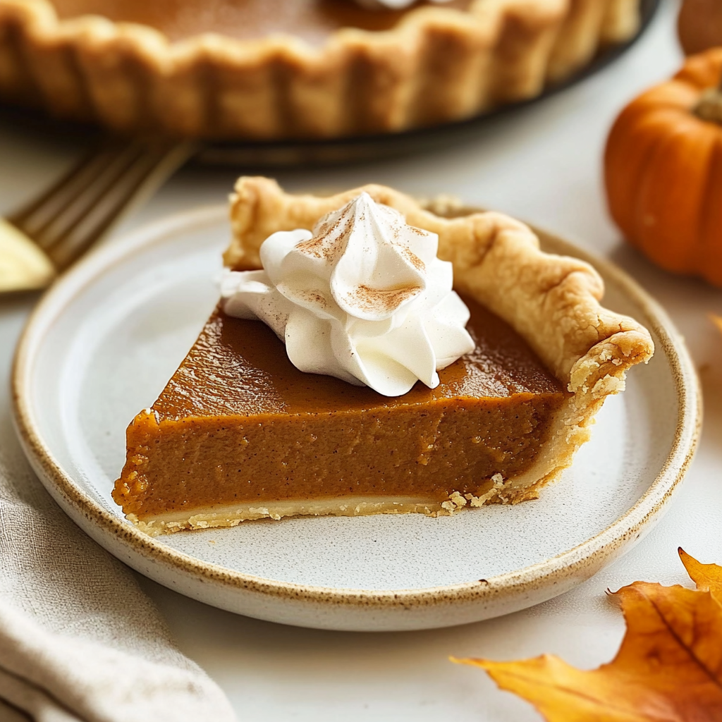 Recipe preparation for Classic Bourbon Pumpkin Pie