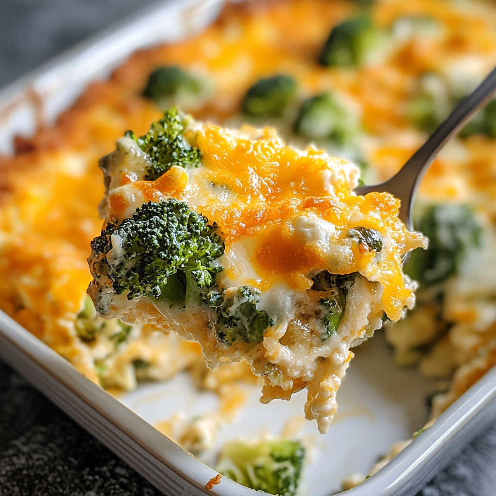 Recipe preparation for broccoli cheese casserole