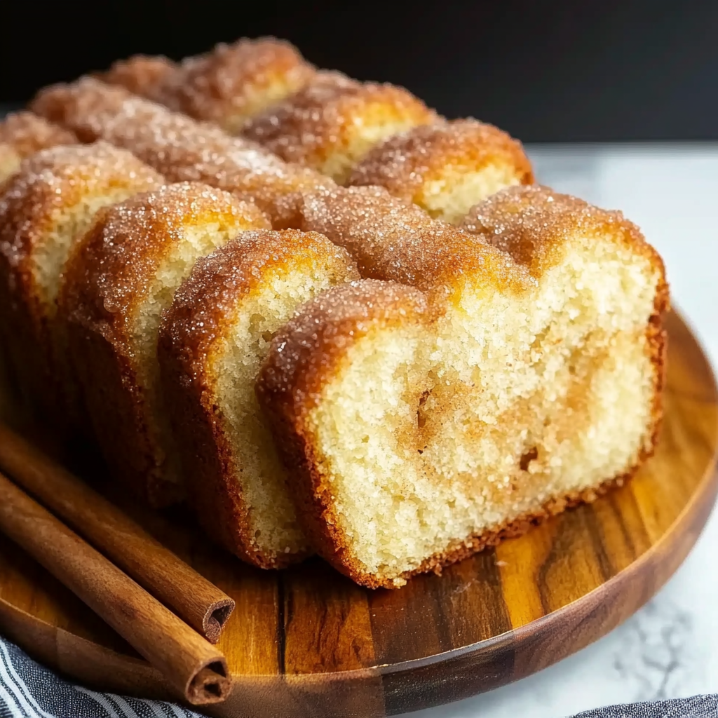 Recipe preparation for Cinnamon Sugar Donut Bread