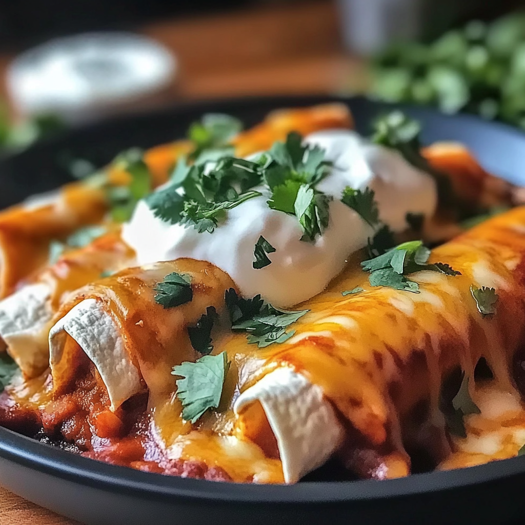 Recipe preparation for Chicken Enchiladas