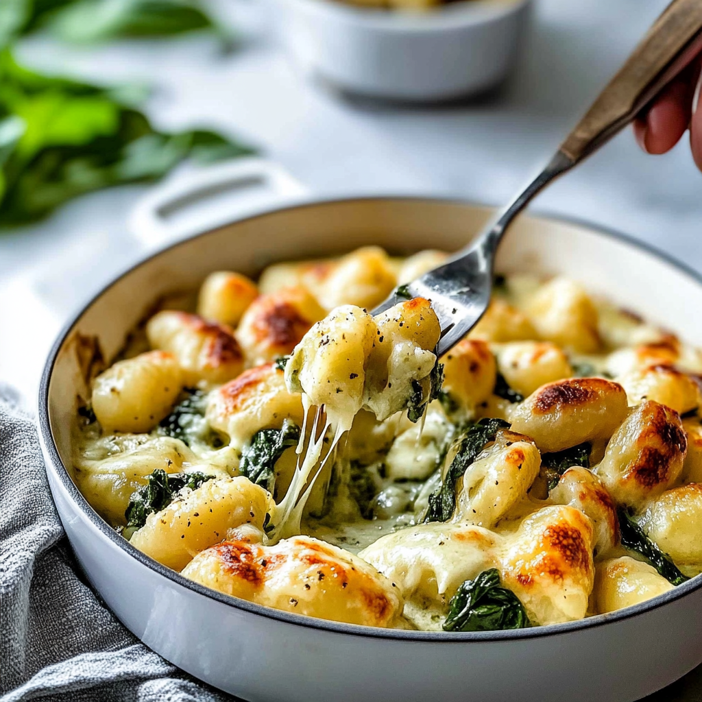 Recipe preparation for Easy 30-minute Pesto Gnocchi with Spinach and Artichokes