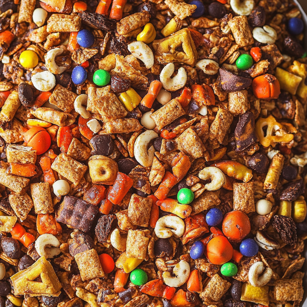 Recipe preparation for Halloween Snack Mix