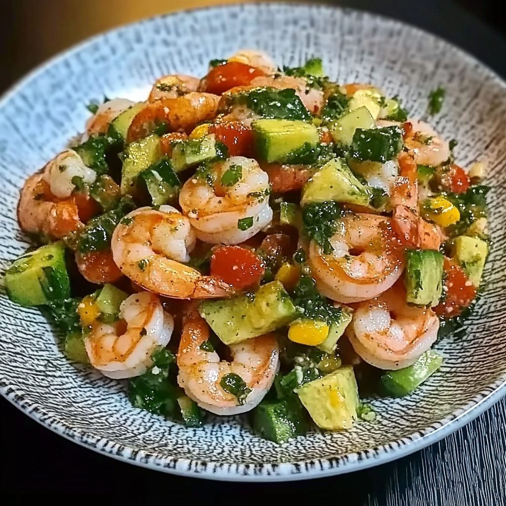 Recipe preparation for Cold Shrimp Salad