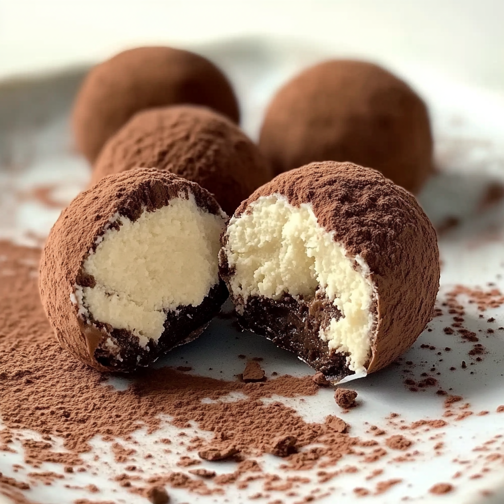 Recipe preparation for Tiramisu Truffles