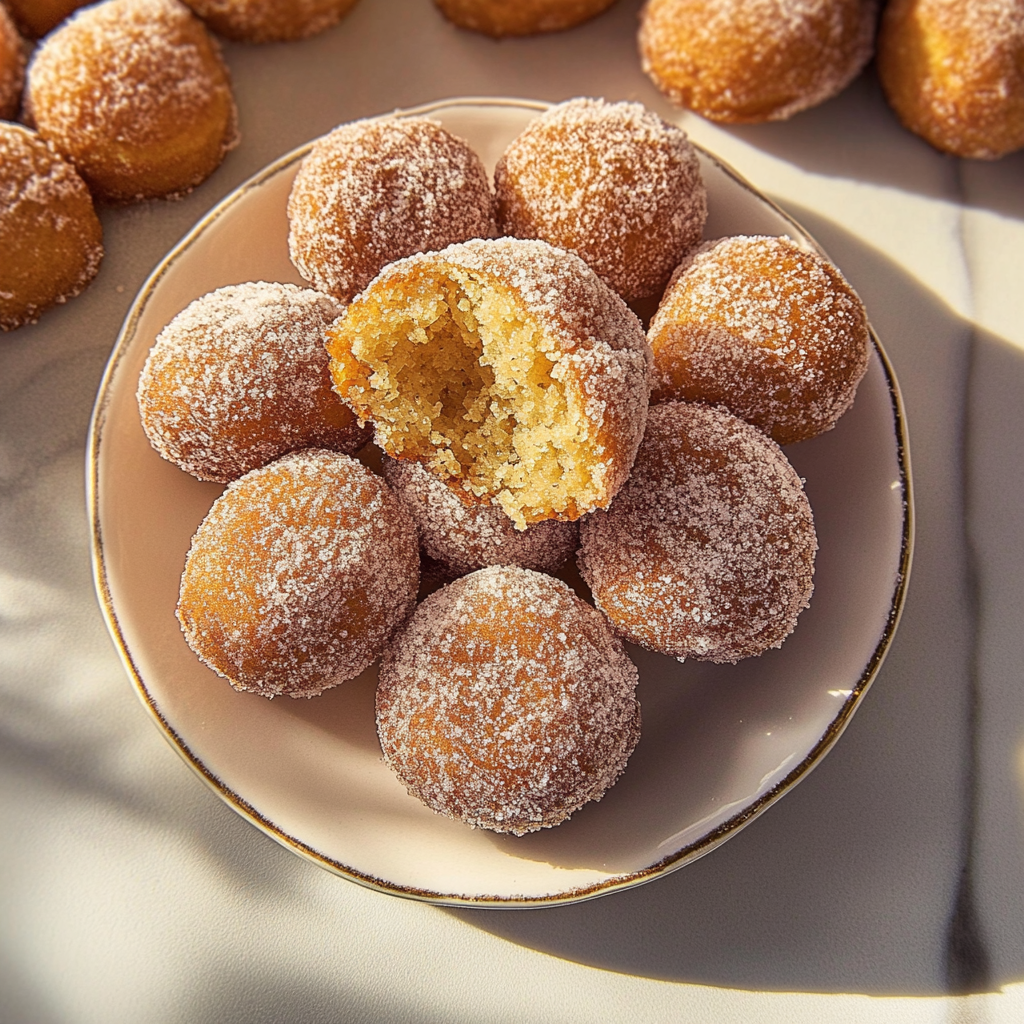Recipe preparation for Apple Cider Doughnut Holes