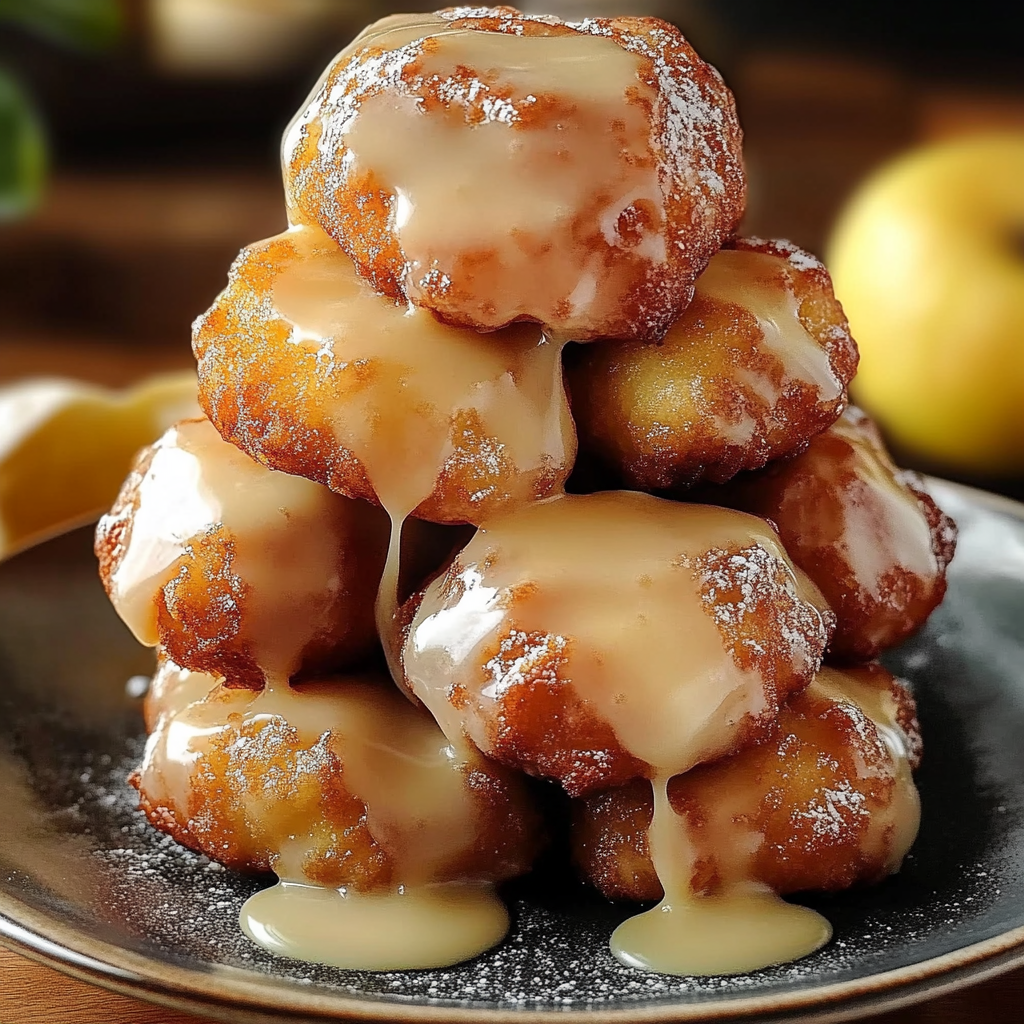 Recipe preparation for Baked Apple Fritters