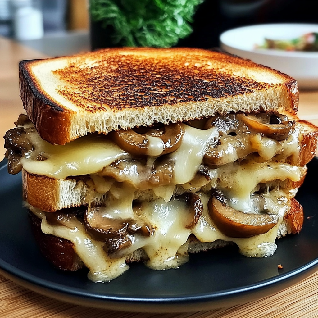 Recipe preparation for Swiss Mushroom Melt