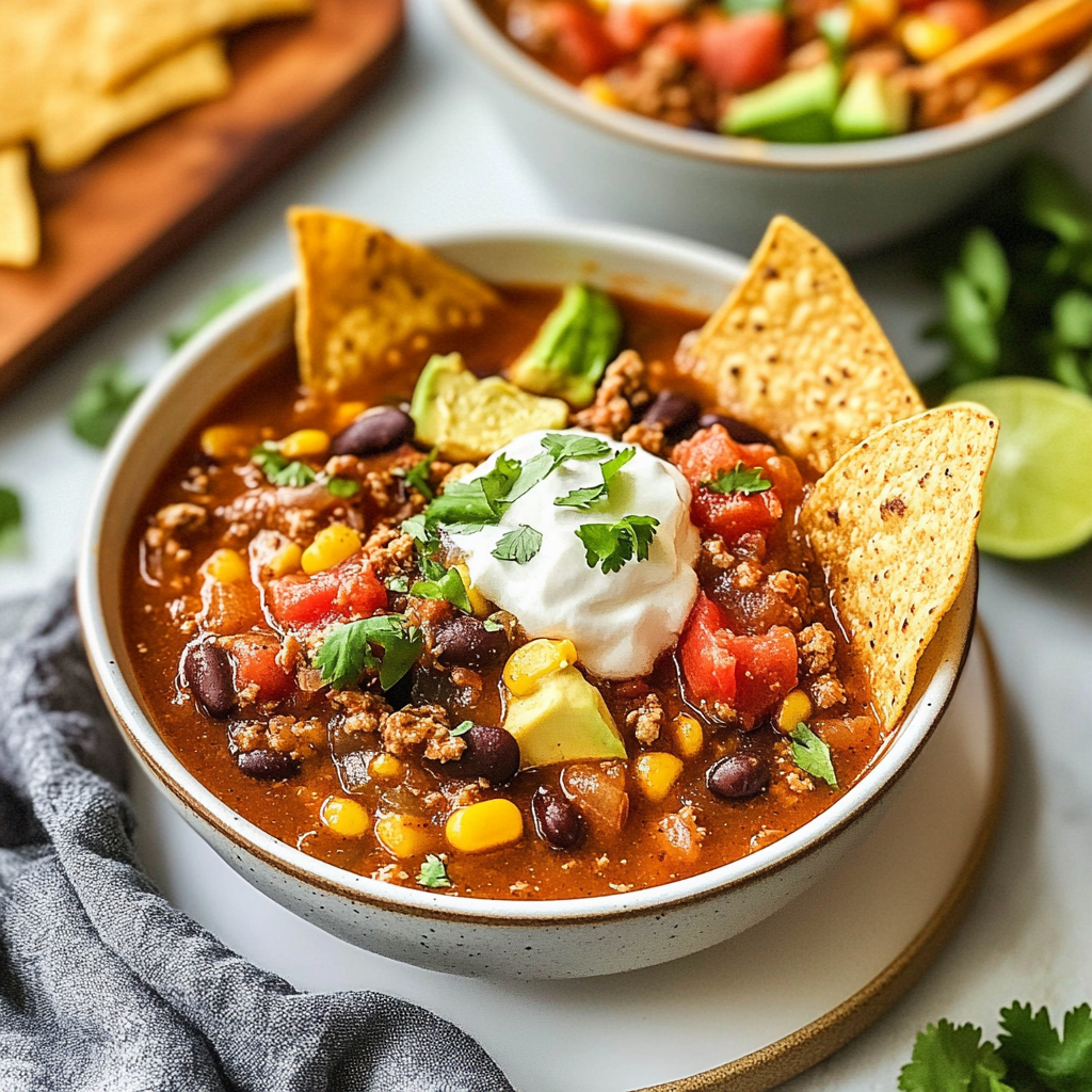 Recipe preparation for Taco Soup
