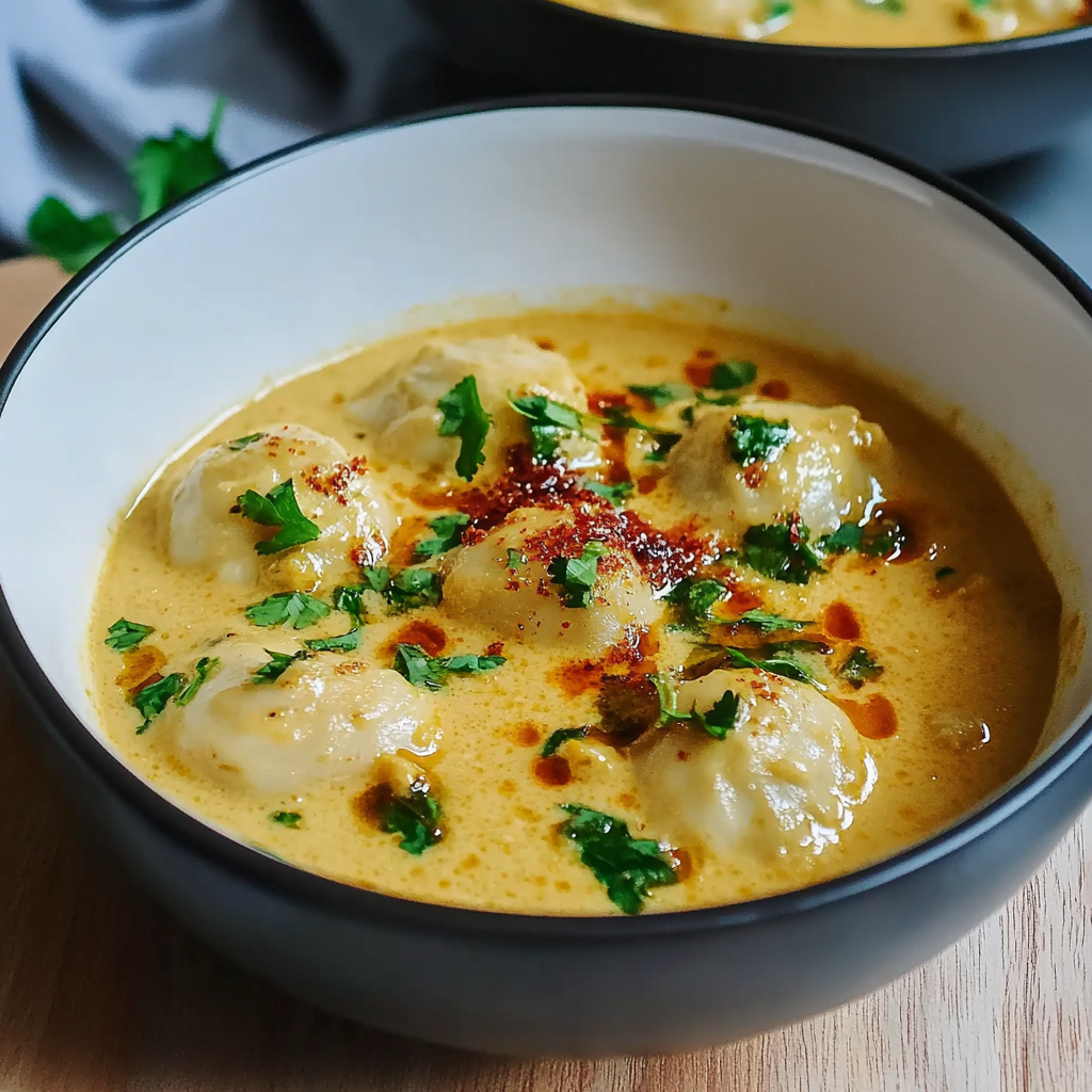 Recipe preparation for Thai Coconut Soup