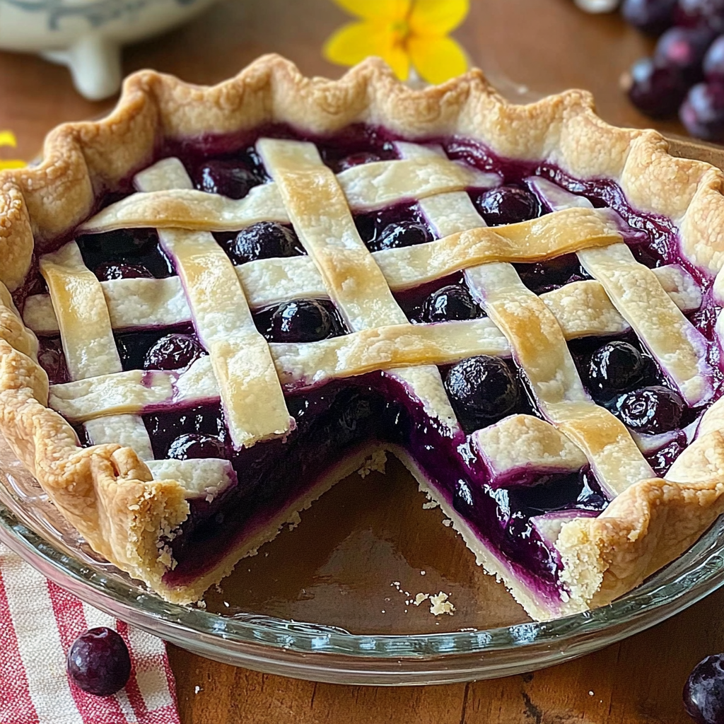 Recipe preparation for Best Wild Huckleberry Pie