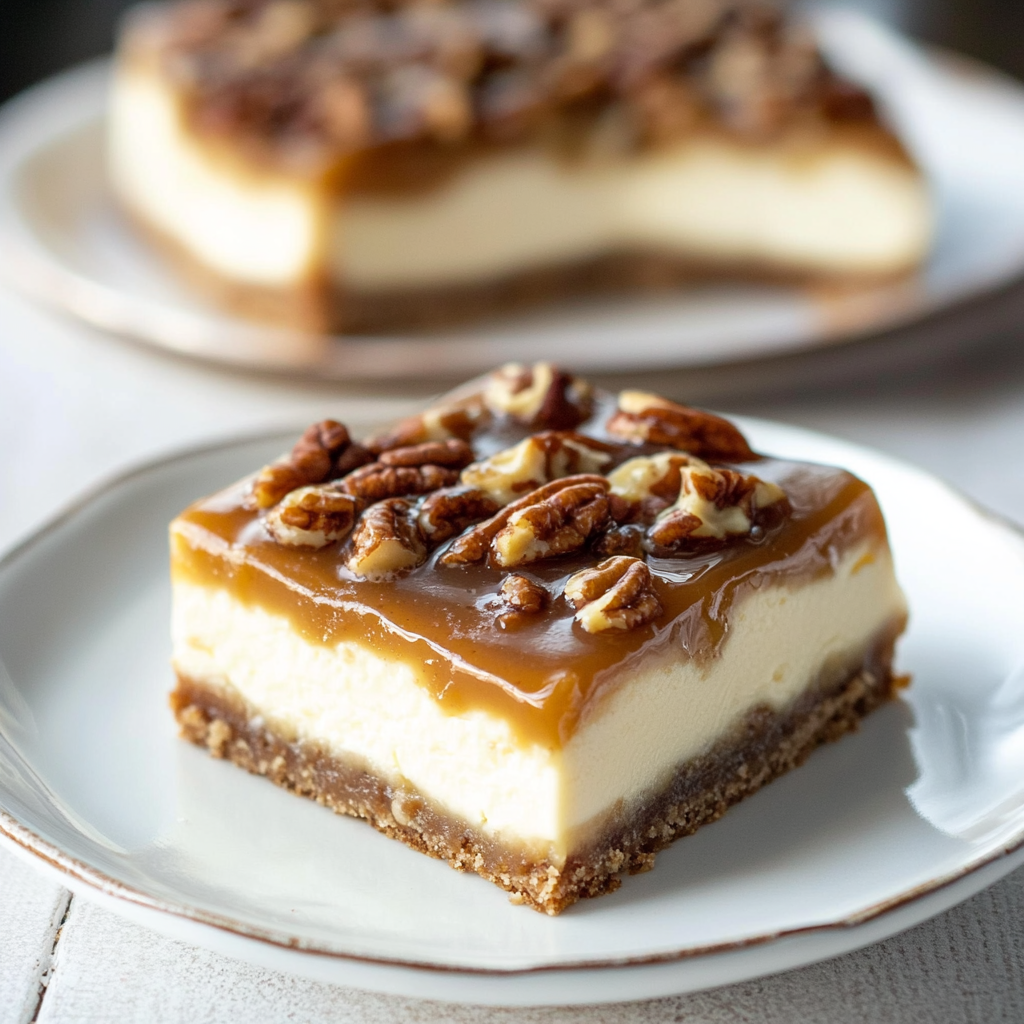 Recipe preparation for Pecan Pie Cheesecake