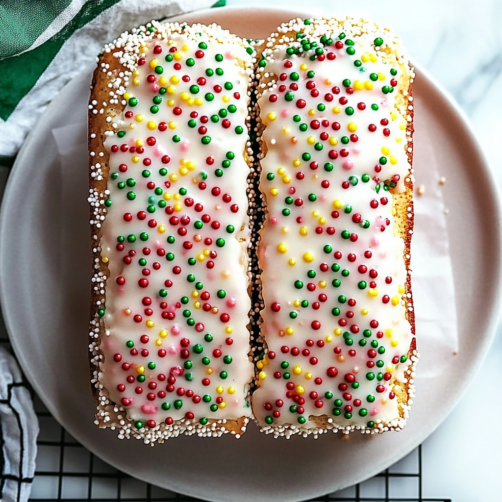 Recipe preparation for Christmas Sprinkle Buttermilk Bread