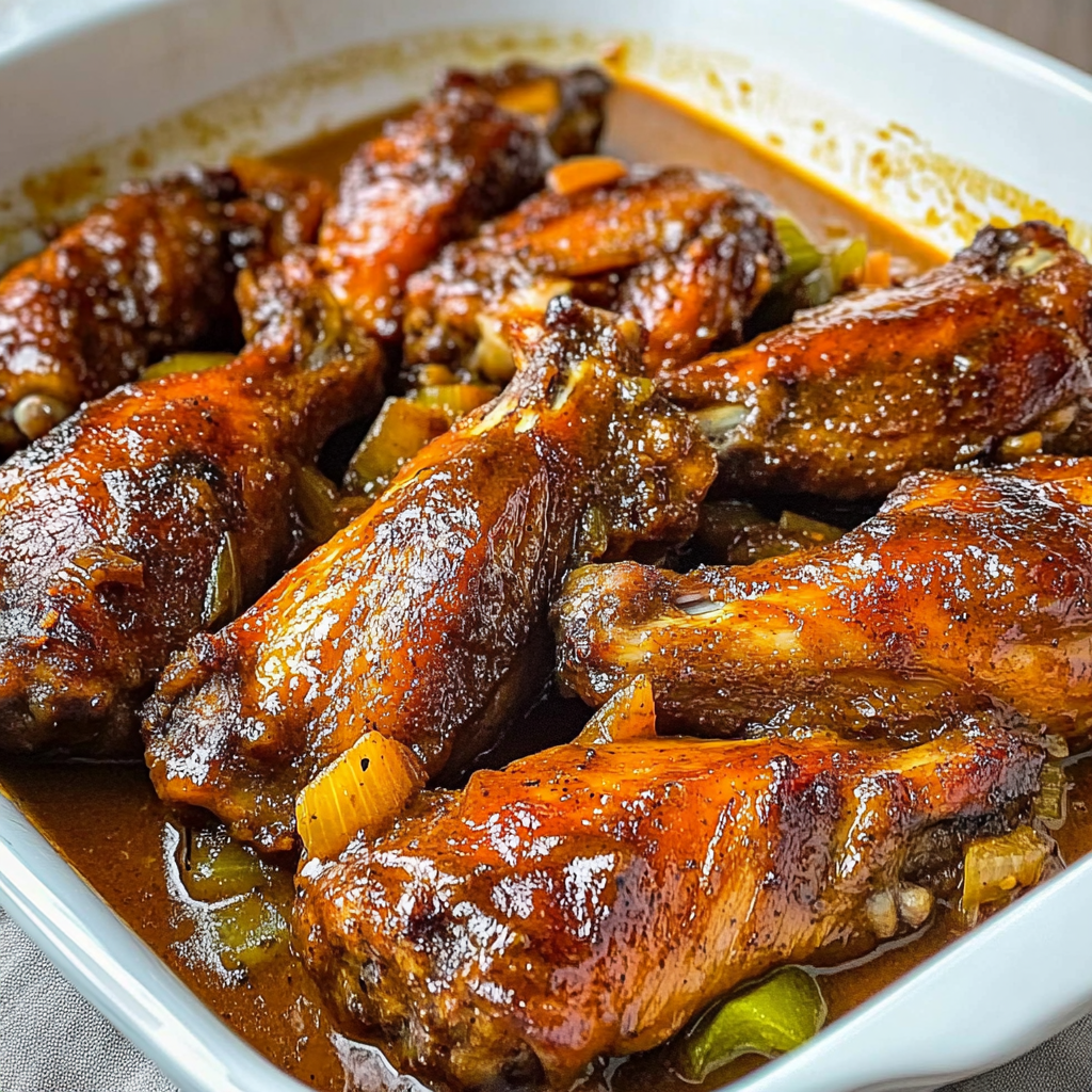 Recipe preparation for Smothered Turkey Wings Gravy