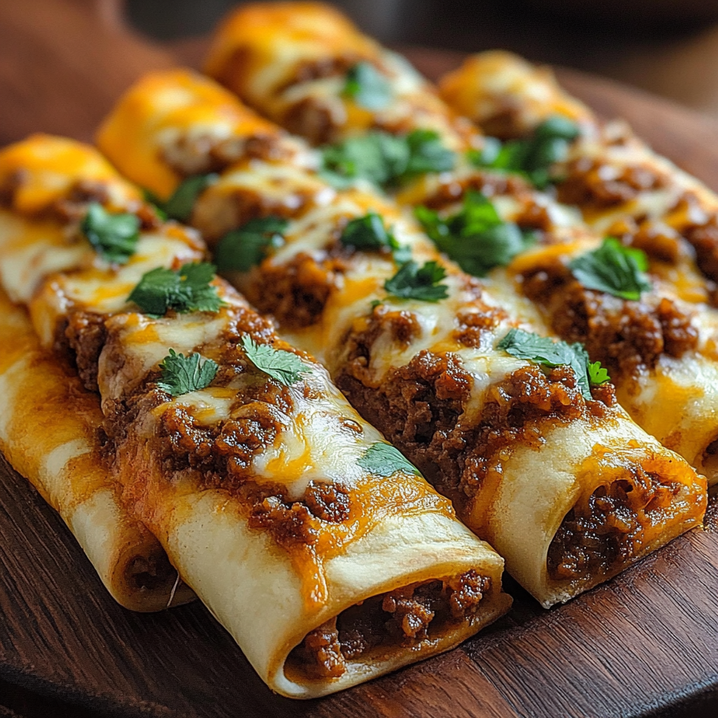 Recipe preparation for Cheesy Taco Breadsticks