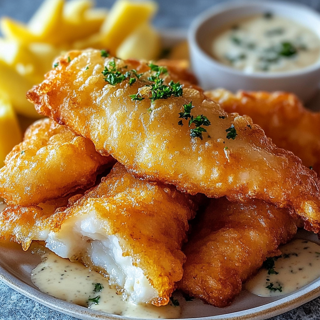 Recipe preparation for Crispy Battered White Fish