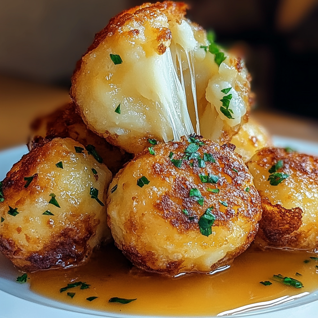 Recipe preparation for Golden Mashed Potato Puffs