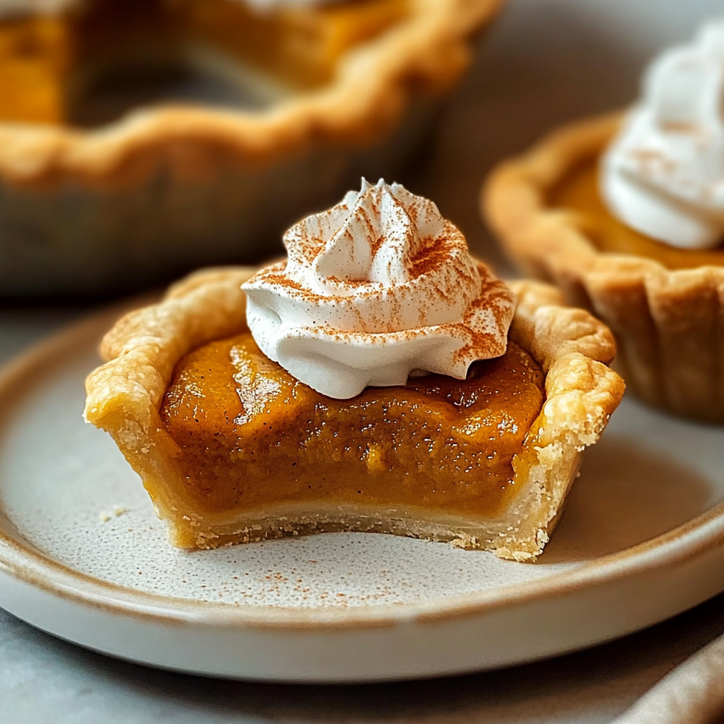 Recipe preparation for Sweet Mini Pumpkin Pies