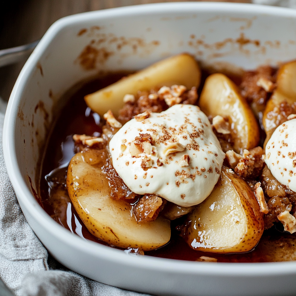 Recipe preparation for Baked Pears
