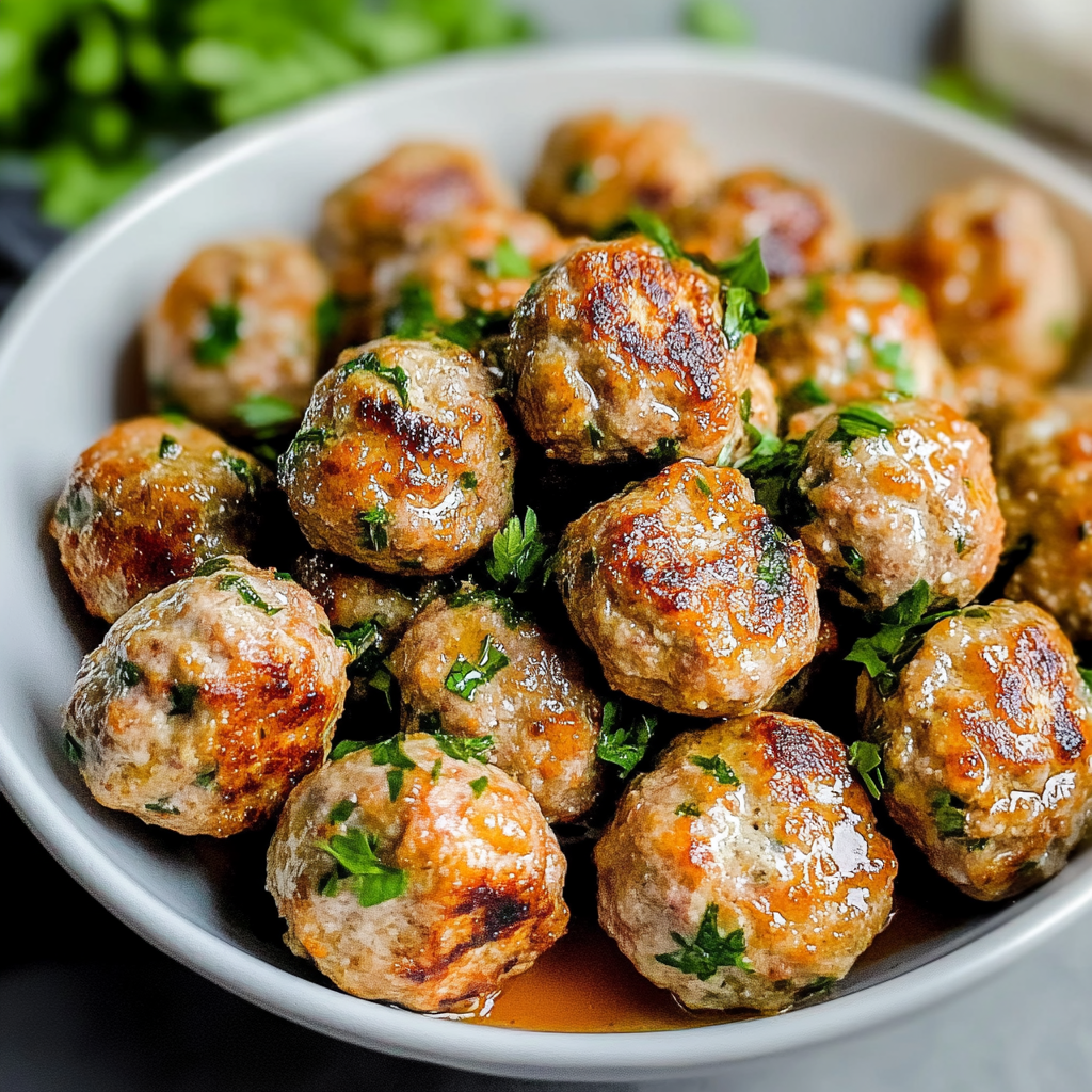 Recipe preparation for Turkey Meatballs