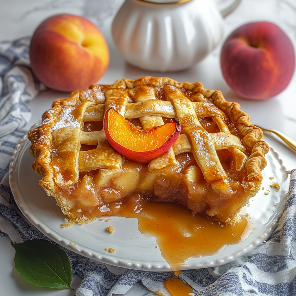 Recipe preparation for Southern Peach Pie